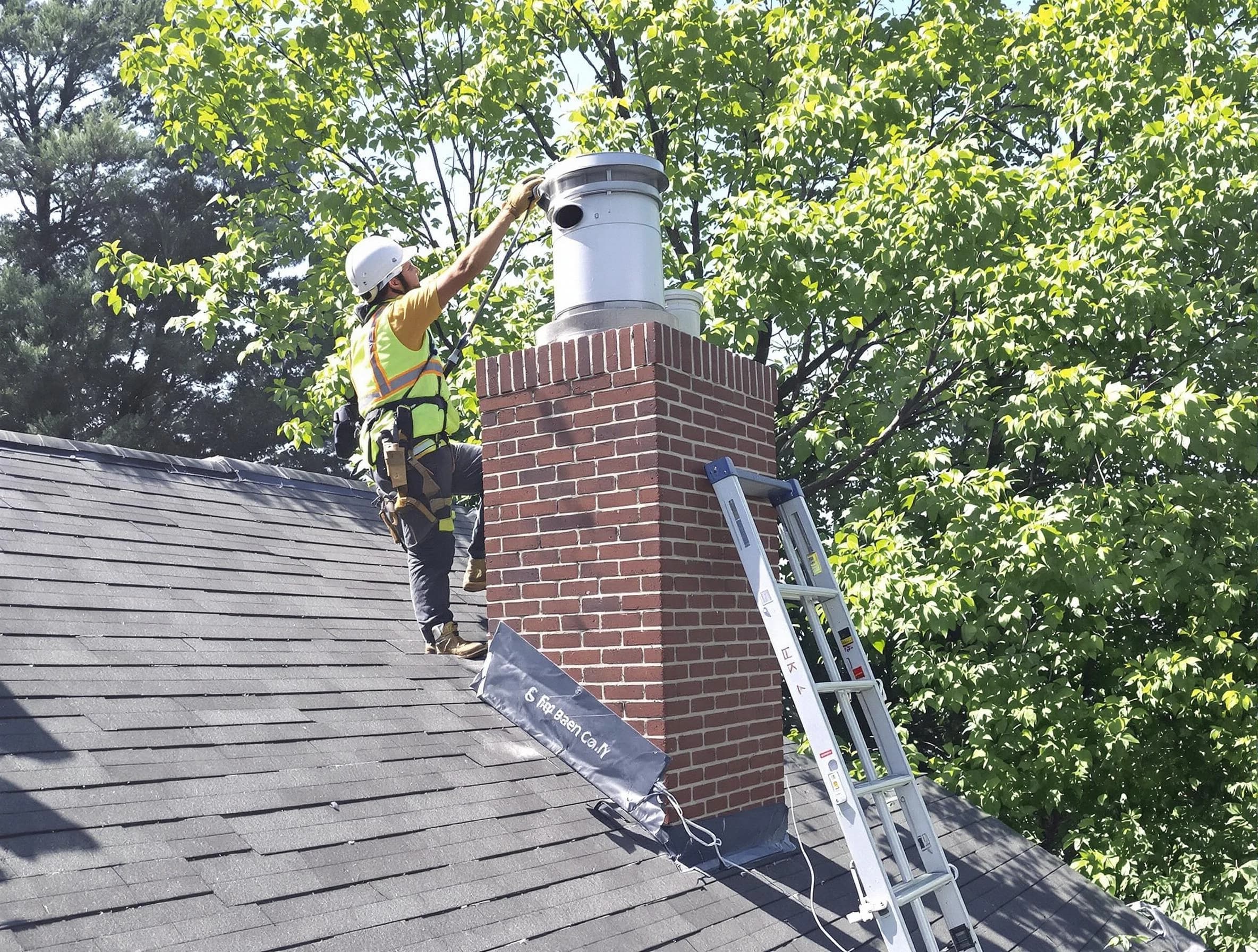 Chimney liner inspection by Berkley Chimney Sweep in Berkley, CO