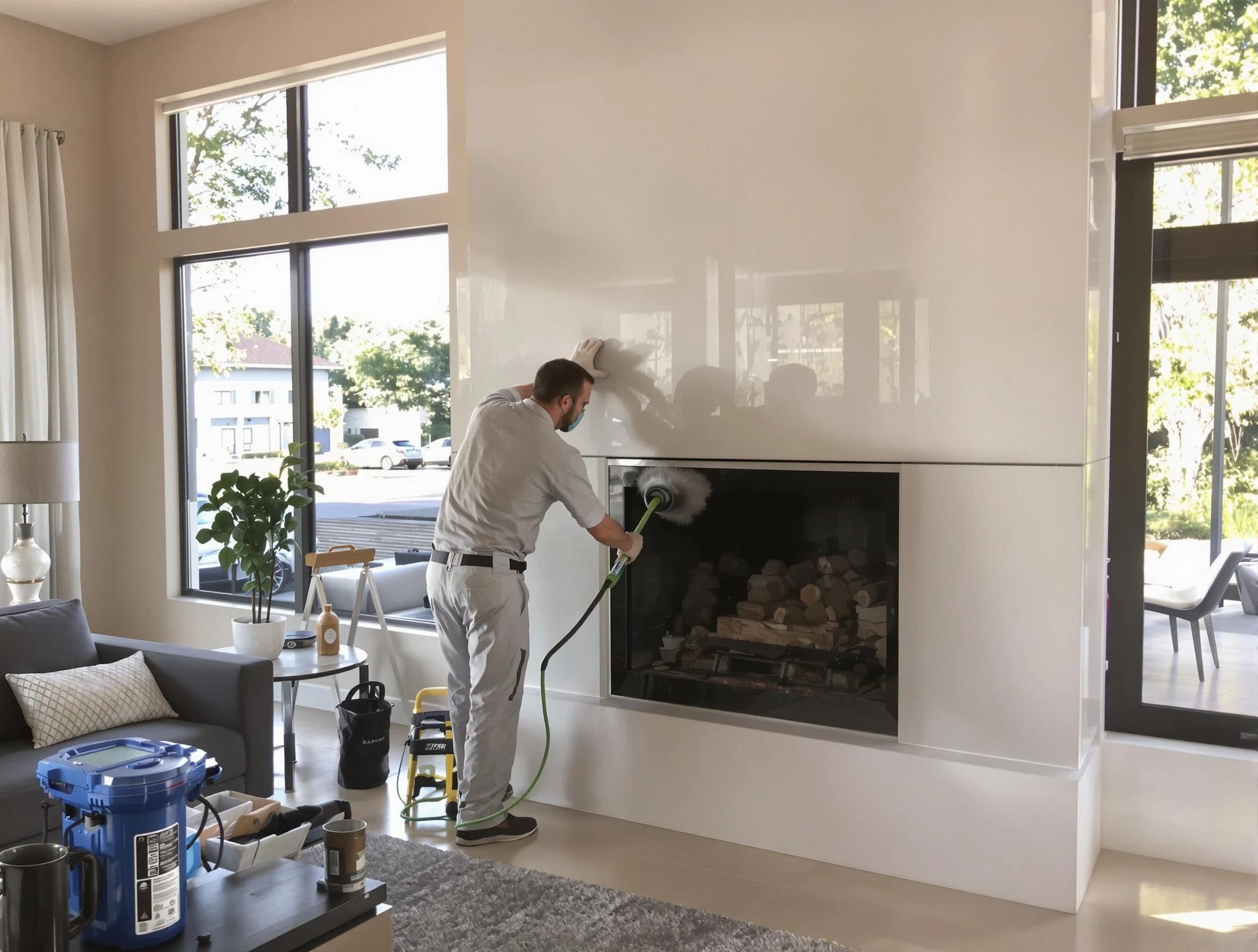 Berkley Chimney Sweep performing thorough soot removal in Berkley, CO