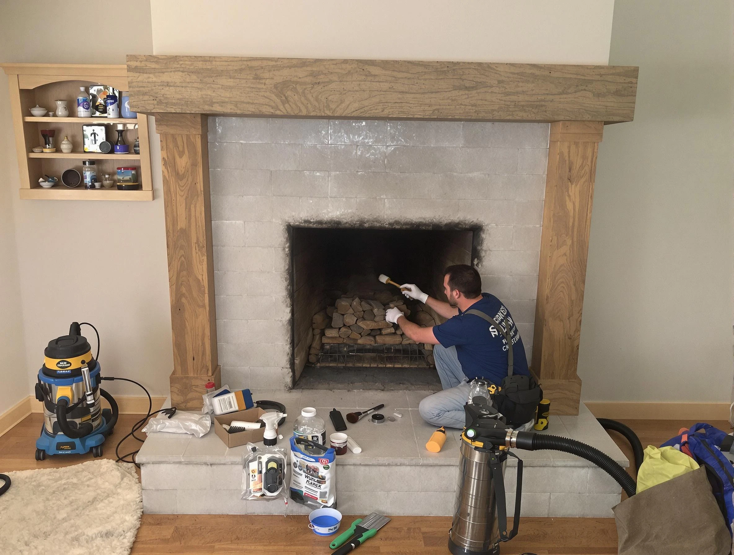 Detailed creosote removal process by Berkley Chimney Sweep in Berkley, CO