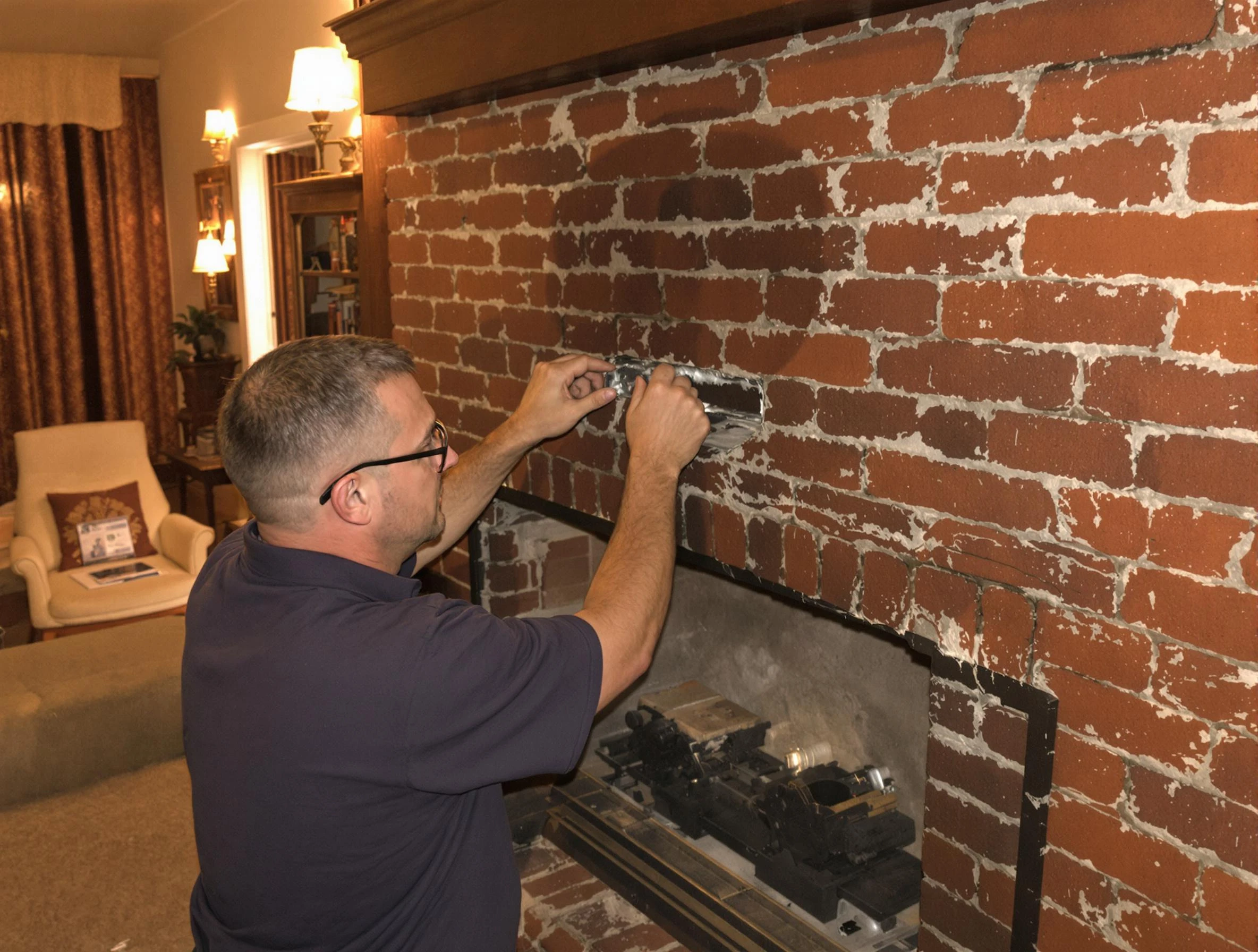 Berkley Chimney Sweep expert fixing a fireplace in Berkley, CO